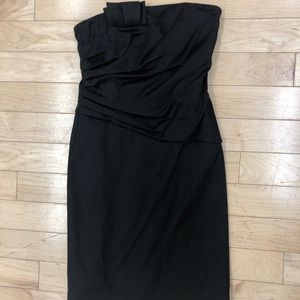 White House Black Market black strapless dress